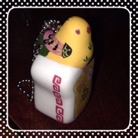 ガチャ“鳩パン”の触り心地がいい