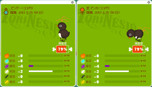 トリネシア-トリたちのステイタス