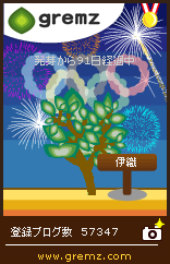 グリムス-gremz 91日目　オリンピック　花火