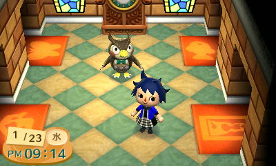 いおりのとび森日記　博物館で