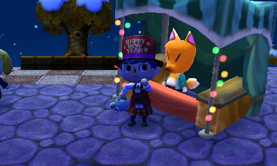 いおりのとび森日記　きつねも店出してる