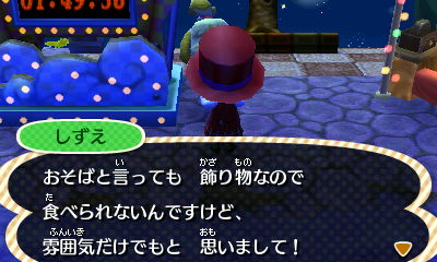 いおりのとび森日記　なにも見えない