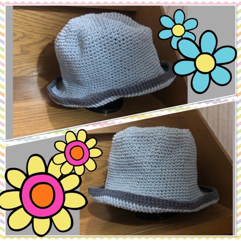 かぎ針で編む春夏用帽子